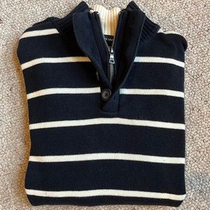 Arbor Way striped cotton sweater L